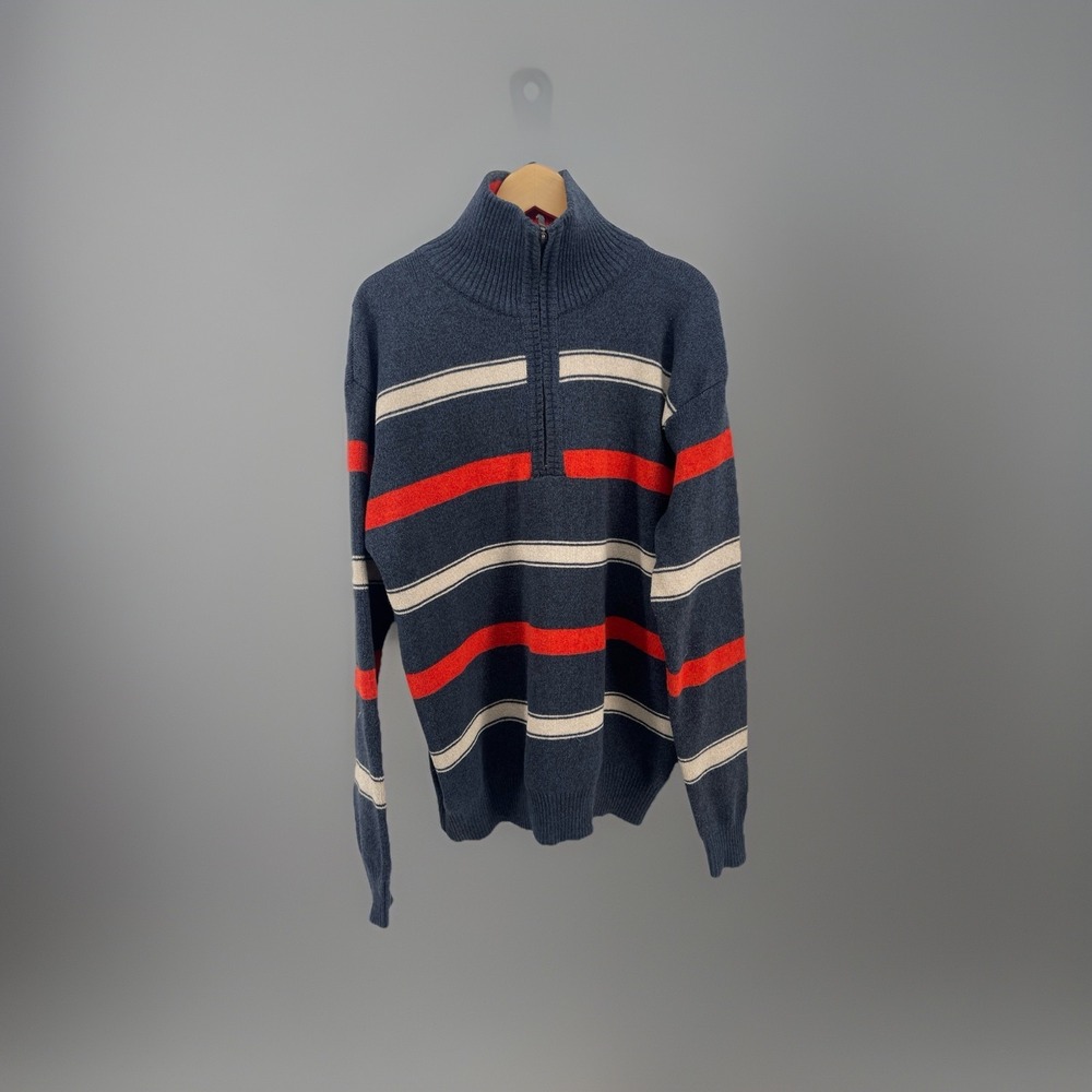 Pronti By Phiti Knit Sweater Mens Size 4XL  1/4 Zip Pullover